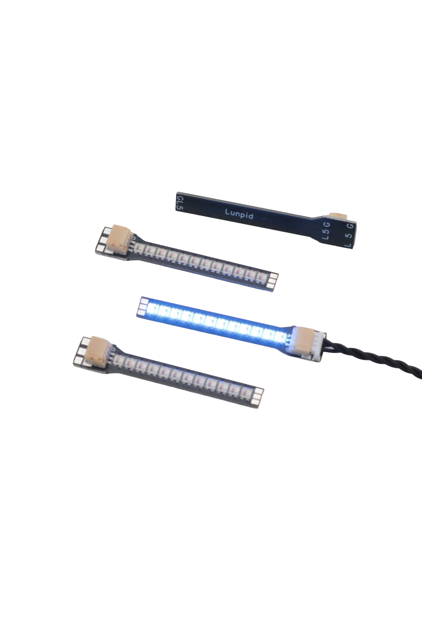 Set of 4 Mini Addressable LED Bars (12 LEDs per bar)